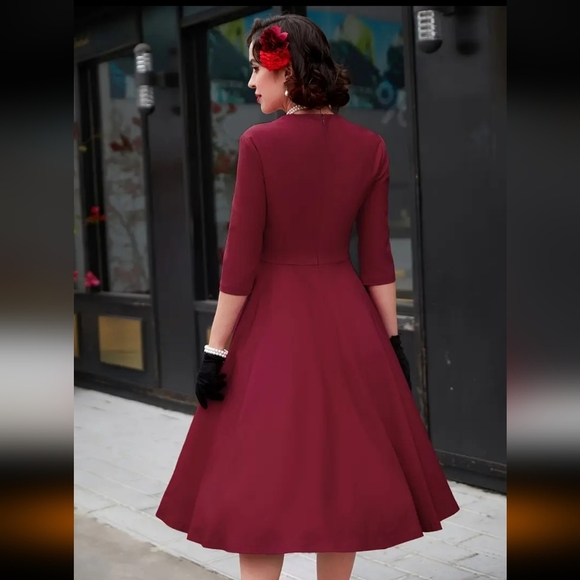 3/$30 - Retro A-Line Dress - Picture 2 of 7